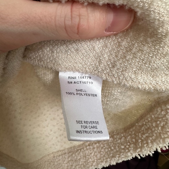 ACOA Cream Sherpa Button-Front Shacket - Picture 4 of 6